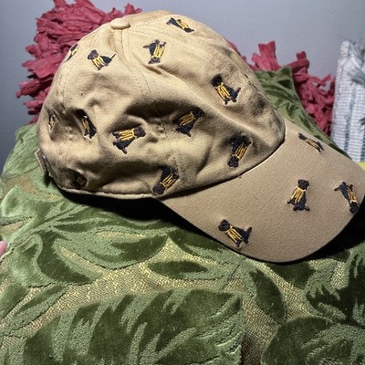 *Price Drop* Vintage Cremieux Chocolate Labs In Yellow Scarves Baseball Cap OSFM