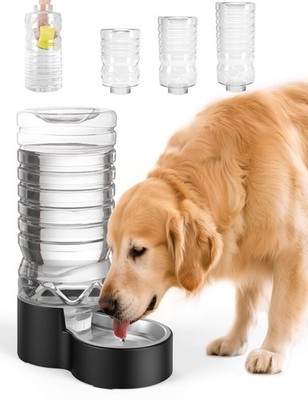 2.5 Gallon Automatic Dog Water Dispenser【Wide Mouth for Easy Hand-in Cleaning...