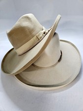 Lot of 2 Shyanne Women's Stile Tied Up Felt Western Fashion Hat, Size 7 1/4