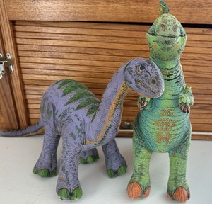 1992 Applause Large Stuffed Toy Dinosaurs Hadrosaurus and Plateosaurus