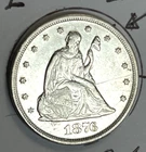 1876 SEATED LIBERTY Twenty Cent PIECE BU DETAIL PRICED @ XF+  GOOD EYE APPEAL