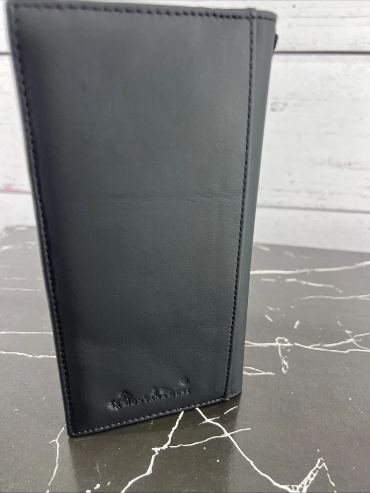 Montana west Men's Wallet concho Black Genuine Leather - Image 4 of 4