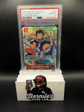 2025 One Piece OP13 #007 Ace & Sabo & Luffy Alternate Art PSA 10 GEM MINT