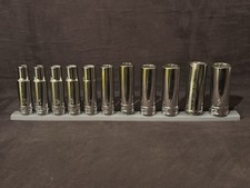Husky 11-piece Deep Socket Set - Mm 10-22 -- 12 In Drive