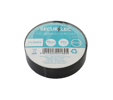 PVC Insulation Tape Black 20m – Pack of 10 Electrical Insulating Tape for Wiring