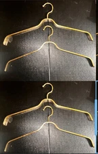 Brass Hangers Set of 4 Vintage NIB 17" Long  1/2" Wide. The only ones on Ebay