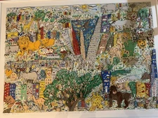 James Rizzi 3D “It’s A Jungle Out There” Signed Lithograph COA