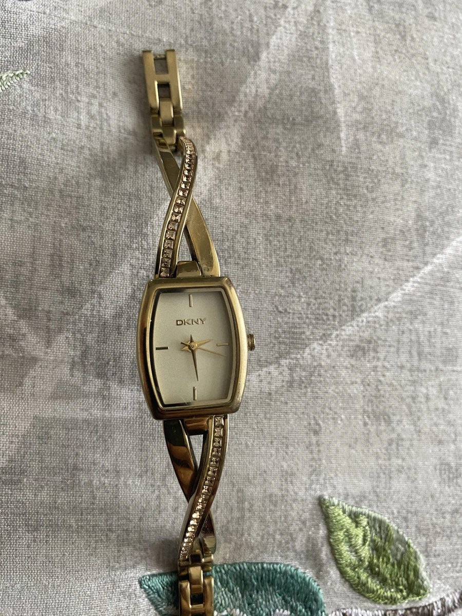 DKNY Stainless Steel Case Gold Plated Strap Wristwatches for  display picture 2