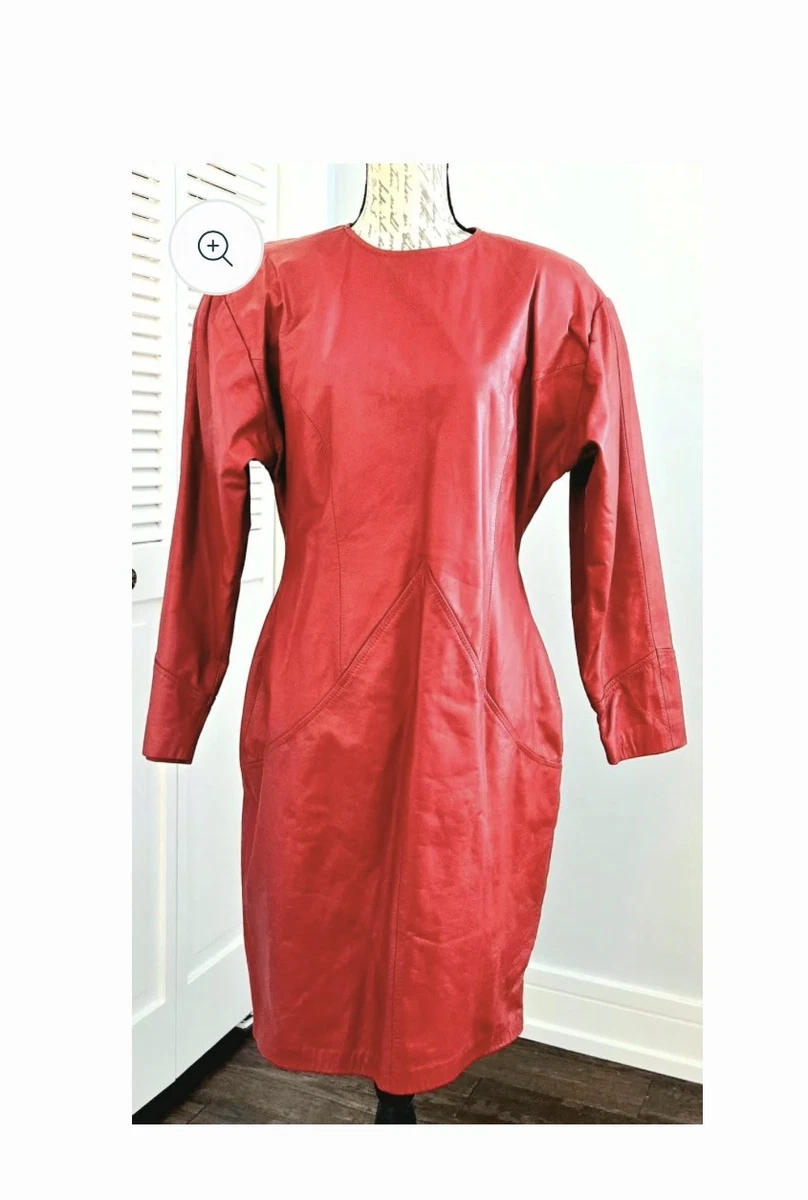 red faux leather mini dress Strapless Faux Leather Mini Dress  Cotton Candy LA