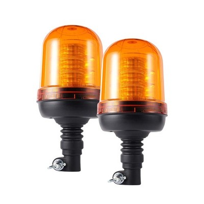 Flexible LED-Drehleuchte mit Stiftanschluss für Traktoren und Lkw ECE-konform