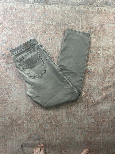 Prana Zion Pants 34 x 32 Slim Fit Performance Outdoor Hiking Faded Gray Men's A