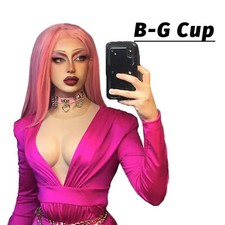 Realistic Silicone Breast Forms Breast Plate Fake Boobs B-H Cup For Crossdresser