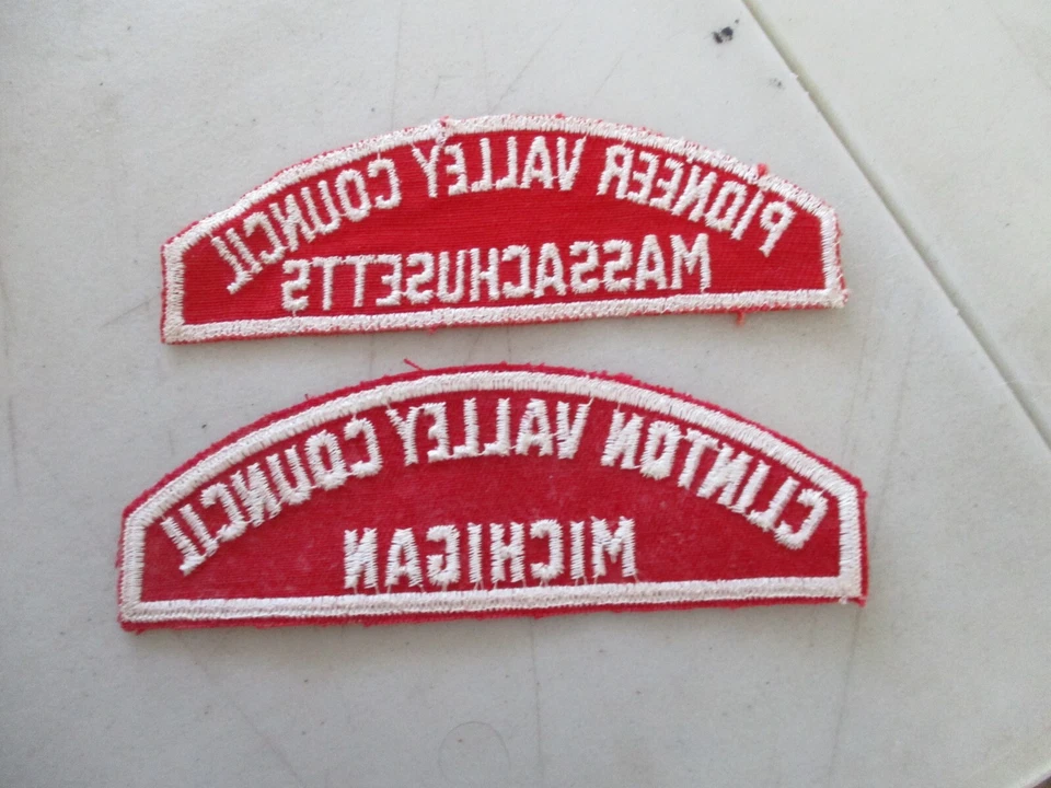 Boy Scouts Patches.2 White Red Council. Very Good Shape. - Image 2 of 2