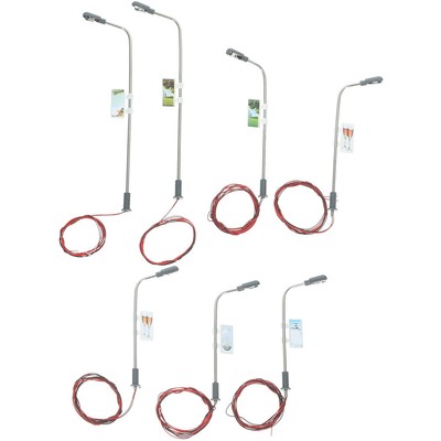 15 Pcs Metallleuchtlicht Modell Einer Straßenlaterne Laternenpfahl