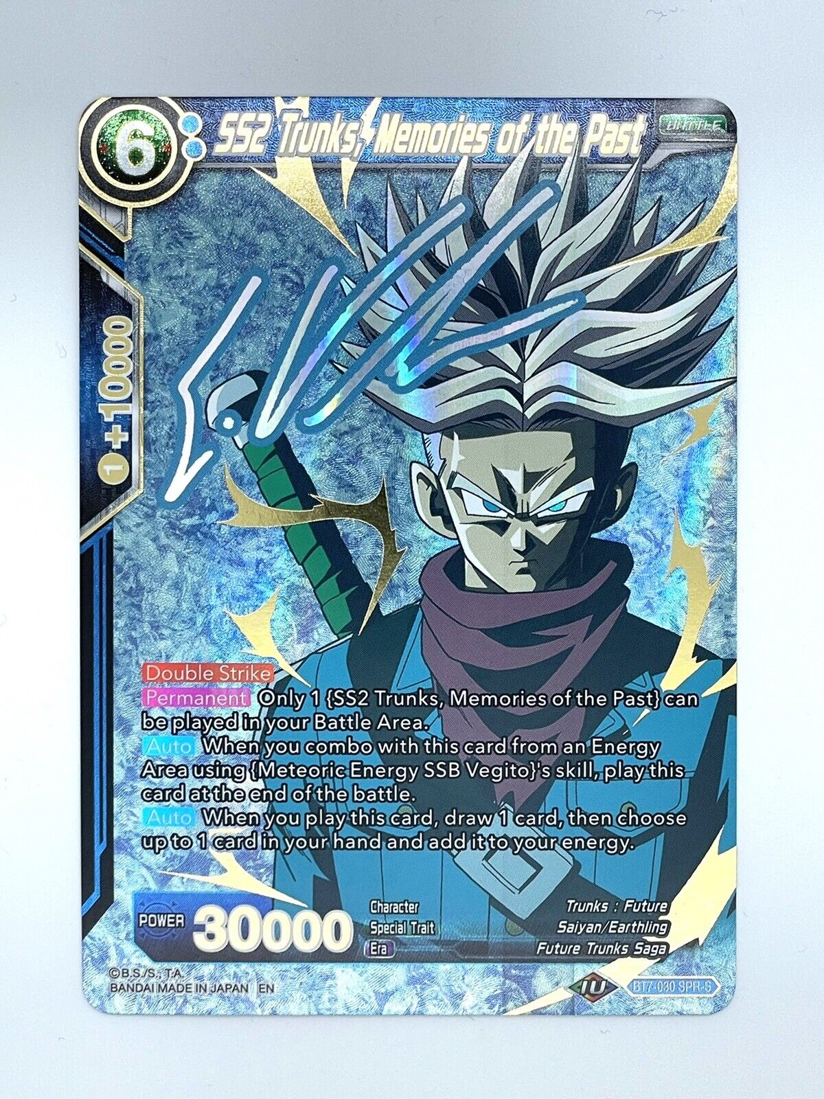 Dragon Ball Super Card TCG TRUNKS part 29 prism by Oden-Ya Rare Japan  Copyright