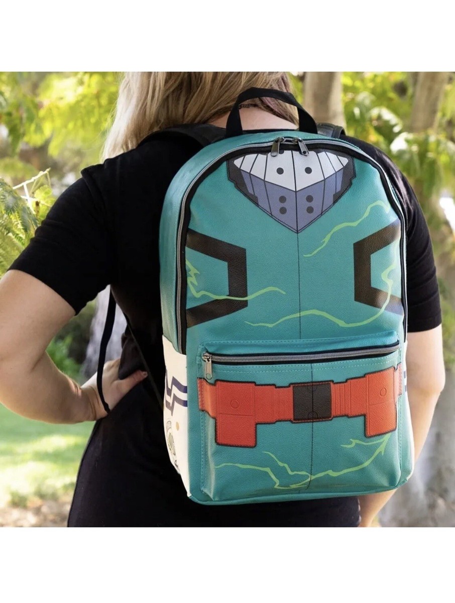 Loungefly My Hero Academia Deku Character Teal and Green Backpack My Hero Academia “Deku” Glow Cosplay 18 main image 4