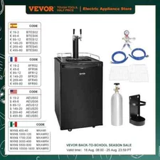 152L Stainless Steel Beer Kegerator Draft Beer Dispenser Adjustable Faucet