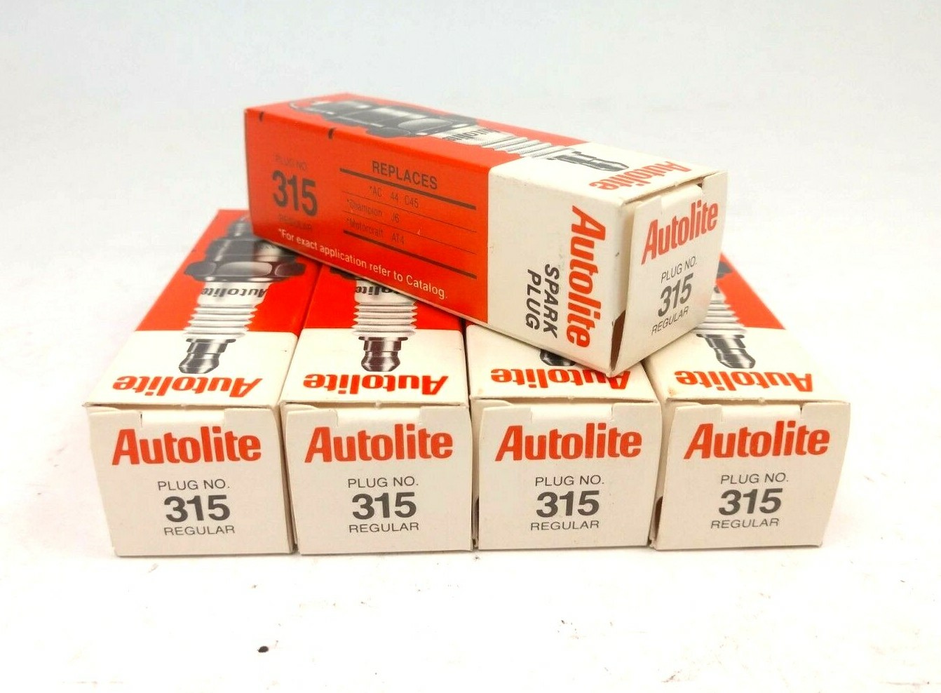 Set of 5 Autolite Spark Plug Standard Auto Lite 315