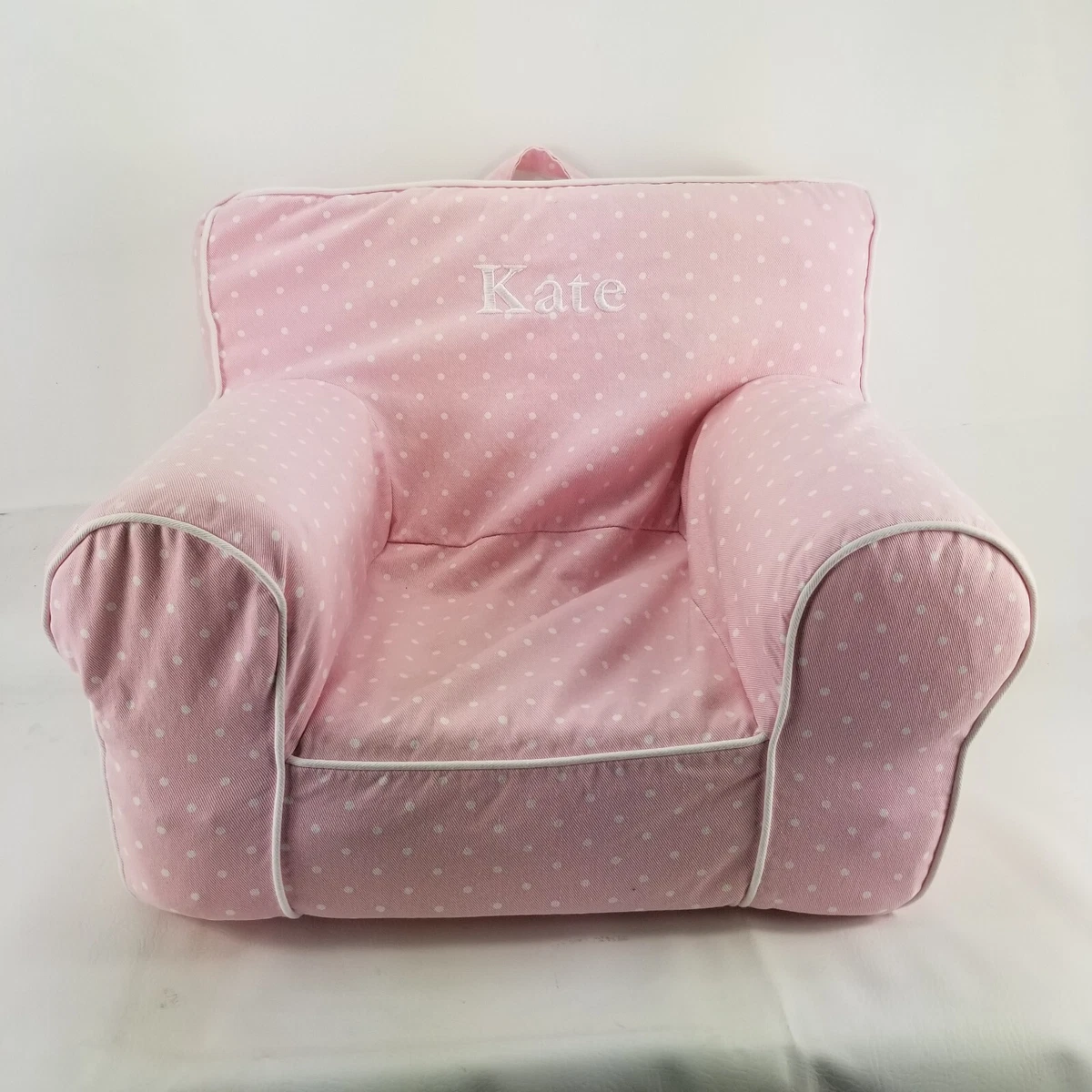 POTTERY BARN My First ANYWHERE Chair Kid Small Twill Polka Dot