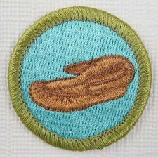 Leather Work Current Plastic Back Merit Badge [MB-140]