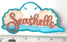 3D Seashells Title Summer Beach Children Scrapbook Card Embellishment 3910