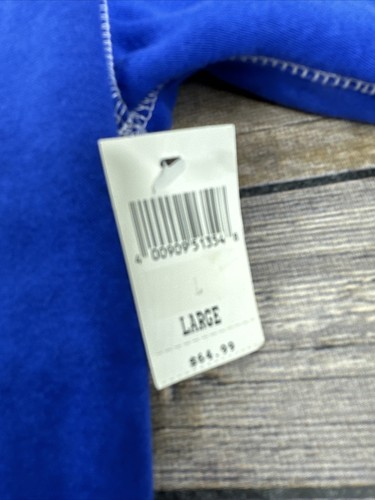 Disney Parks Full Zip Hoodie Sweater Mens Size L Blue Mickey Mouse Pluto New - Picture 14 of 17
