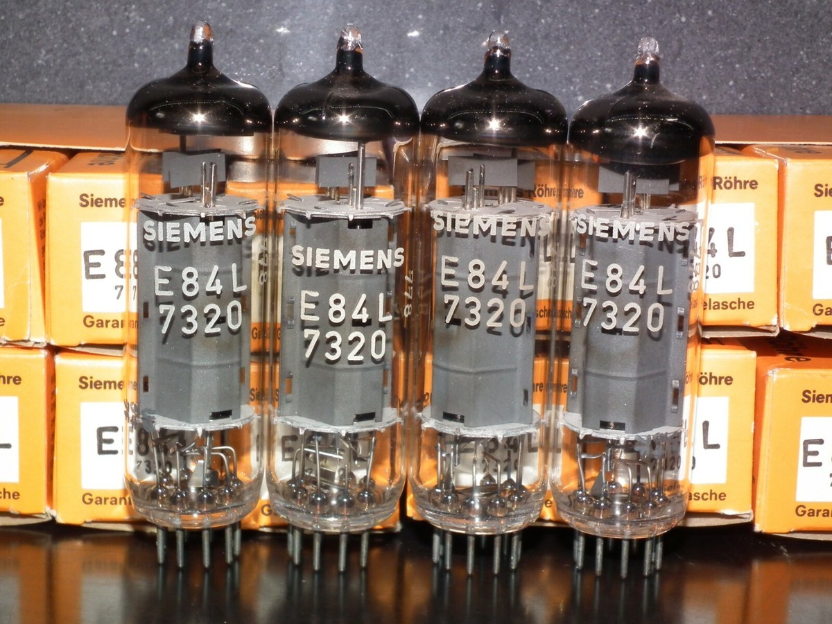 Siemens E84L 真空管 4本セット箱付き Siemens E84L 真空管 4本セット箱付き