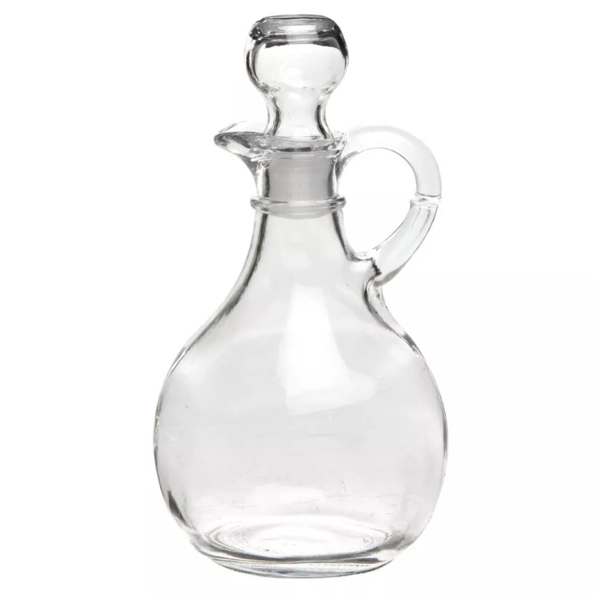 Oil Vinegar Glass Cruet 11 Oz Salad Dressing Vinegarette Syrup Dispenser