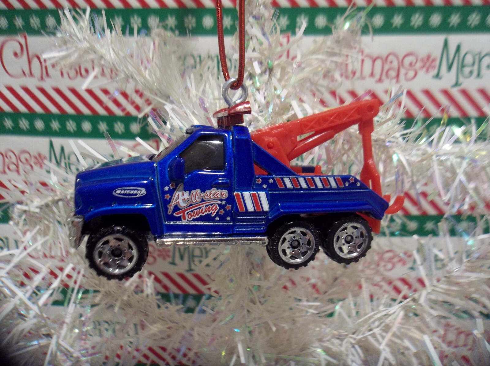TOW TRUCK CHRISTMAS ORNAMENT WRECKER eBay