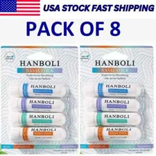 New Nasal Stick Pack OF 8 Enhance Breathing + Boost Focus Breathe Vapor HANBOLI"