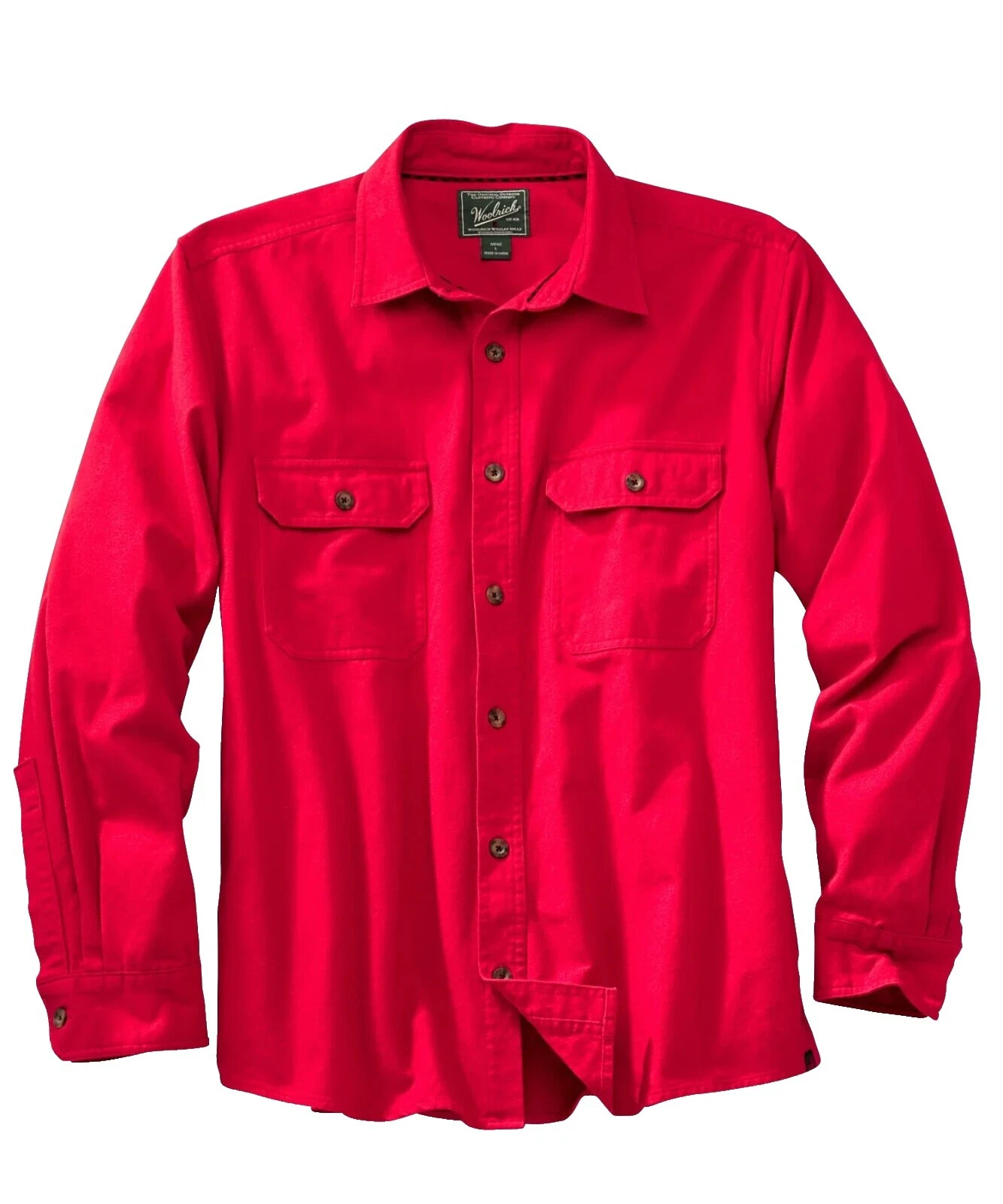 Woolrich Cotton Solid Casual Button-Down Shirts for Men