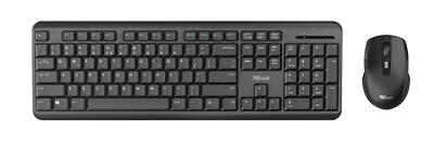 Trust TKM-350 Tastatur Maus inkl. RF Wireless QWERTZ Deutsch Schwarz