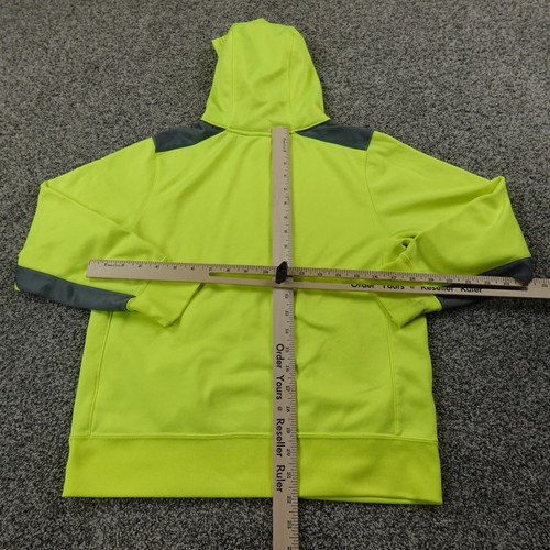 Nike Hoodie Boys L Yellow Center Swoosh Thermafit Sweatshirt Sweater Youth Kids - Picture 8 of 13