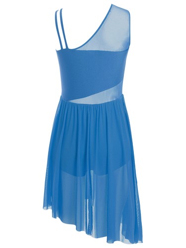 Kids Girls Dresses Asymmetrical Dress Photo Props Leotard Dance Unitard Modern - Picture 35 of 49