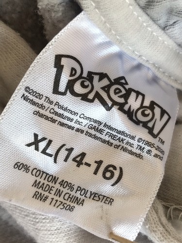Pokémon Unisex Tie Dye Hoodie Long Sleeve Child size XL 14-16 Comfy Sweatshirt - Picture 9 of 16