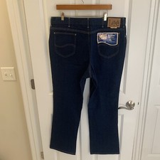 Vintage Lee Riders Regular Fit Boot Cut Jeans Blue Denim 40 x 32 Union Made USA