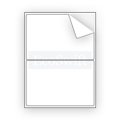 (8000) 8.5 x5.5 XL EcoSwift Shipping Half-Sheet Self-Adhesive eBay PayPal Labels - Picture 5 of 6