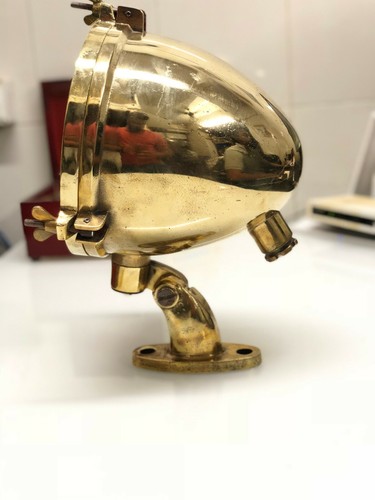 Mini luz de spot/búsqueda náutica de barco auténtico recuperado - barco marítimo vintage - Imagen 4 de 9