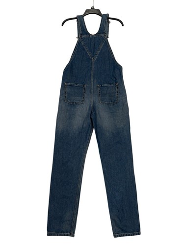 Topshop Moto Denim Jean Overalls Pants Blue Women’s Size 4 32x28 Good Condition - Picture 12 of 14