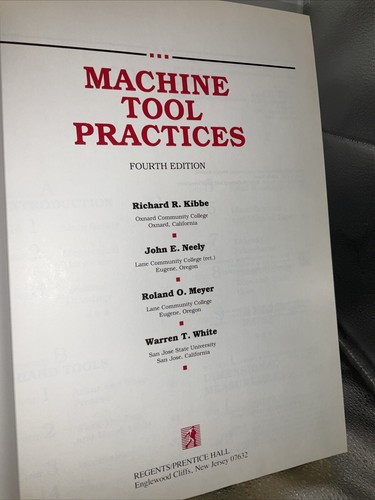 Machine Tool Practices Fourth Edition Hardcover - Picture 2 of 3