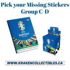 Topps UEFA Euro 2024 ( Group C - D ) Pick your Missing Stickers