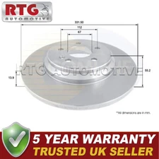Rear Brake Disc Fits Mercedes M-Class 1998-2005 + Other Models #2