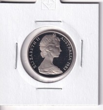AUSTRALIAN PROOF: 1983 10 CENT COIN IN 2X2 HOLDER .,,