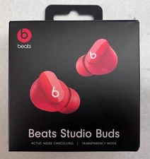 Brand New Red Beats Studio Buds w/ Active Noise Cancelling & Transparency Mode