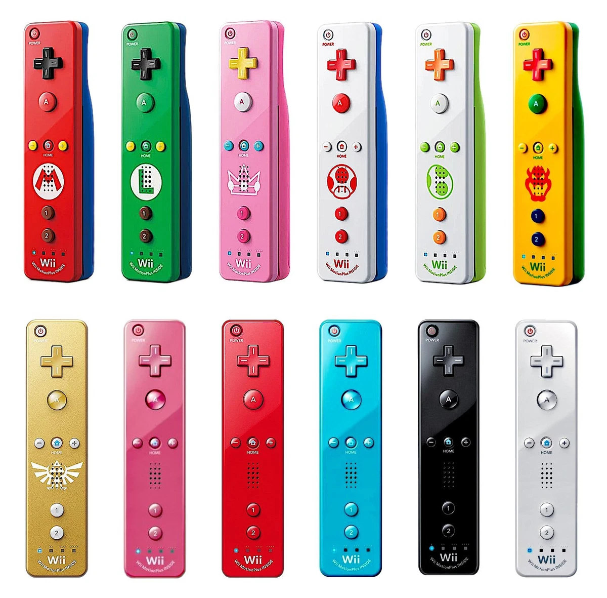 Official OEM Wii Remote Pick Color Motion Plus 1 Year Warranty US Seller