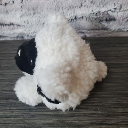 De colección 1997 Lizzy Puffkins Cordero Negro Blanco Peluche Oveja Swibco - Imagen 3 de 9