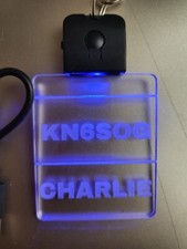SALE Personalized Custom LED NAME BADGE with Rechargeable Color Change Light