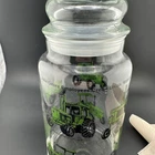 Vintage John Deere Employees Credit Union Waterloo Iowa 1978 Glass Canister Jar