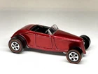 Custom Made Redline Hot Wheels ‘33 Ford LO Boy Blue, Rod squad Spectraflame Red