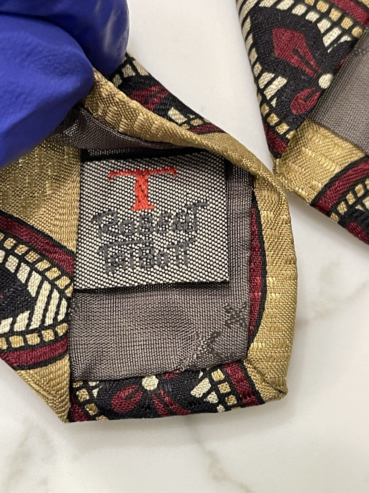 Vintage Robert Talbott Studio Abstract Paisley Me… - image 4